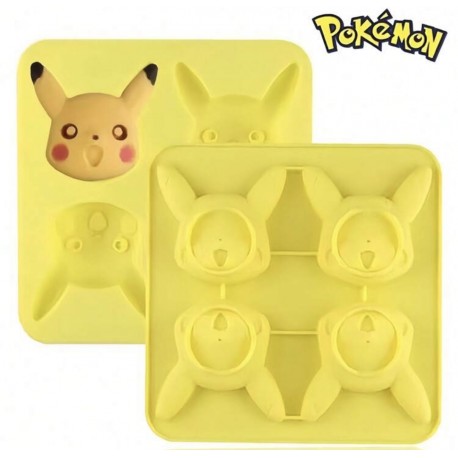 MOLDE SILICONA 4 PIKACHU POKEMON