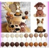 SET TOPPERS 3D ANIMALES DE LA GRANJA VACA Y CABALLO Y BURBUJAS