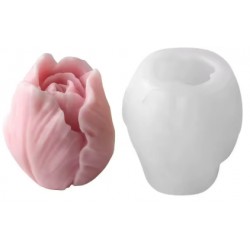 MOLDE SILICONA CAPULLO DE ROSA 3D