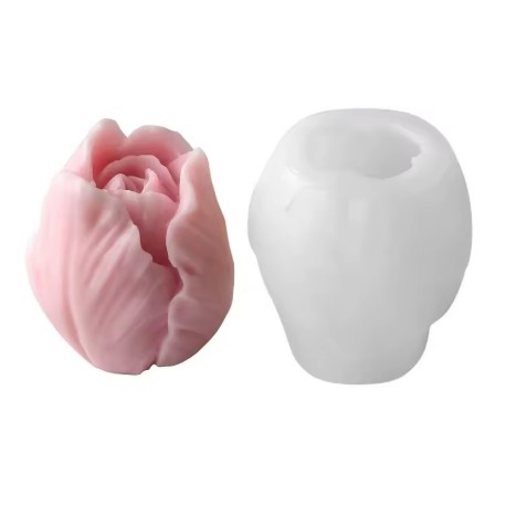 MOLDE SILICONA CAPULLO DE ROSA 3D