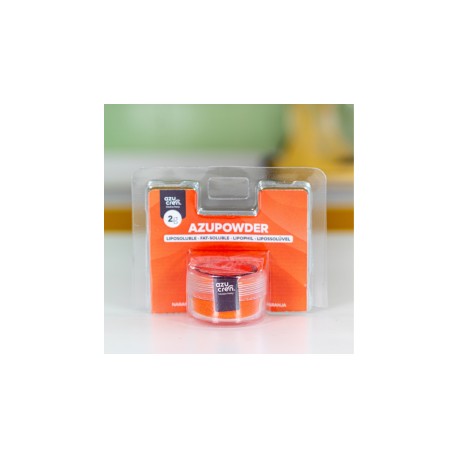 COLORANTE EN POLVO AZUPOWDER NARANJA PARA CHOCOLATE BLANCO