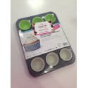 BANDEJA 12 MINICUPCAKES + 12 CAPSULAS SILICONA
