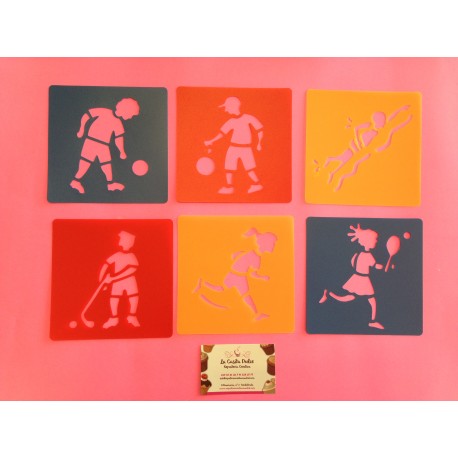 SET 6 STENCIL DEPORTES