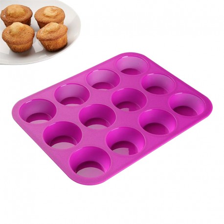 MOLDE SILICONA 12 MAGDALENAS