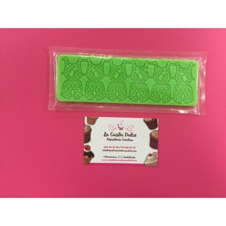 ENCAJE CENEFA ROPA BEBE VERDE