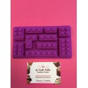 MOLDE SILICONA 10 PIEZAS LEGO