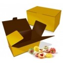 CAJA BOMBONES DORADA