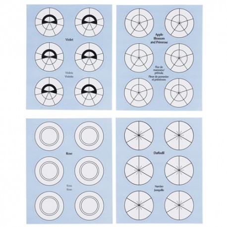 SET 48 PLANTILLAS DE FLORES PARA CLAVOS