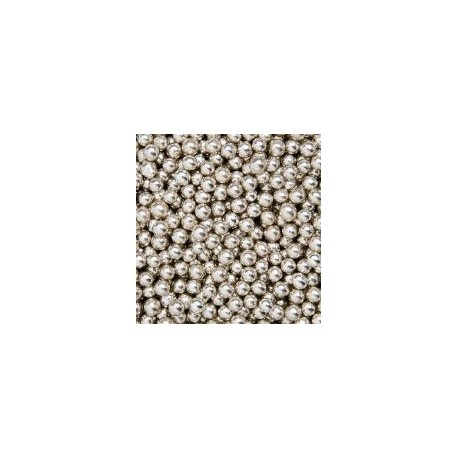 PERLAS PLATA 6 MM BOLSA