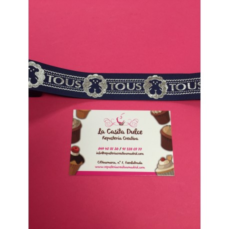 CINTA TOUS AZUL PLATA