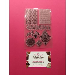 SET SELLOS SILICONA PERIODICO PANAL Y ADORNOS