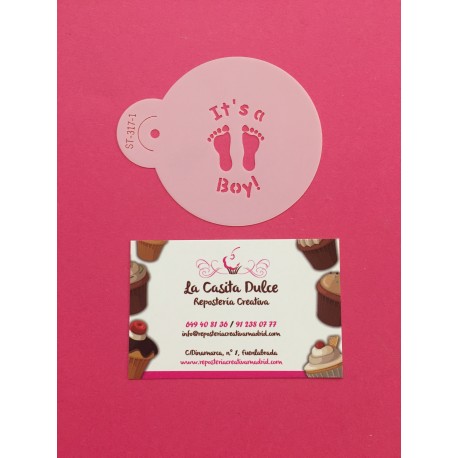 STENCIL PIES ITS A BOY