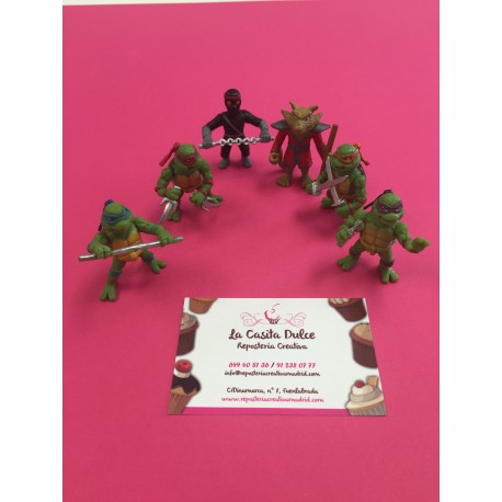 6 FIGURAS TORTUGAS NINJA