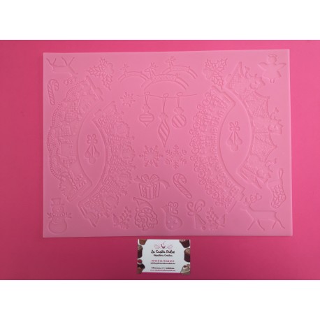 MANTEL ENCAJE NAVIDAD