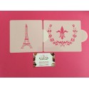 SET 2 STENCIL PARIS Y FLOR DE LIS