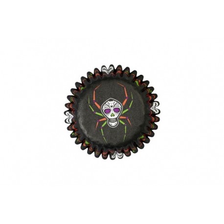 100 CAPSULAS MINI CUPCAKES ARAÑAS W