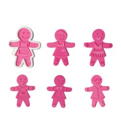 SET CORTADORES 6 DISEÑOS MUÑECA JENGIBRE
