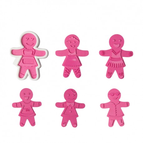 CORTADORES 6 DISEÑOS MUÑECA JENGIBRE