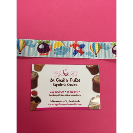 CINTA GLOBOS AVIONES Y HELICOPTEROS