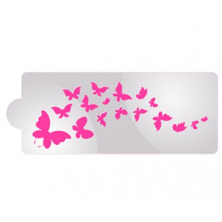 STENCIL MARIPOSAS CASCADA