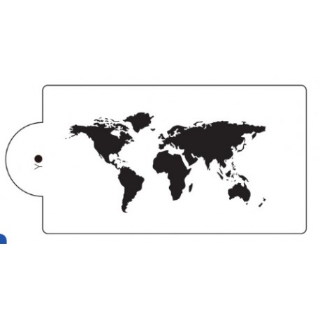 STENCIL MAPA MUNDI