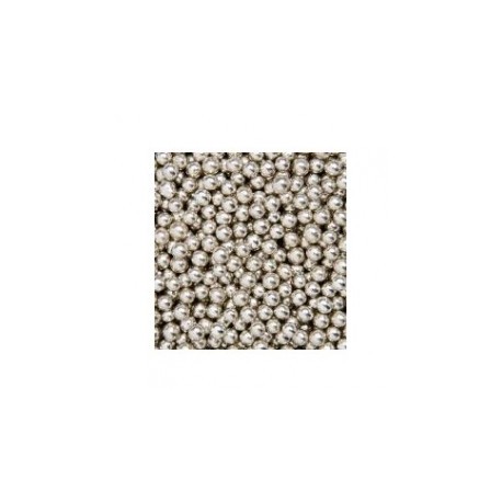 PERLAS PLATA 4 MM BOLSA
