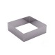 CUADRADO ACERO INOXIDABLE 14X14X4.5 CM
