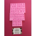 SET 3 MOLDES LETRAS MAYUSCULAS, MINUSCULAS Y NUMEROS GOTICOS