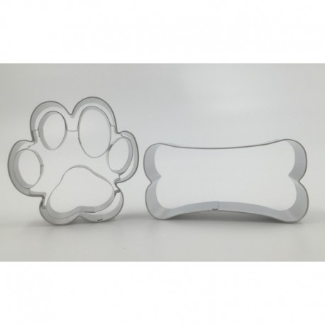 SET 2 CORTADORES HUELLA Y HUESO