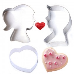 SET 3 CORTADORES SILUETAS Y CORAZON