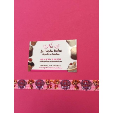 CINTA PATRULLA CANINA ROSA