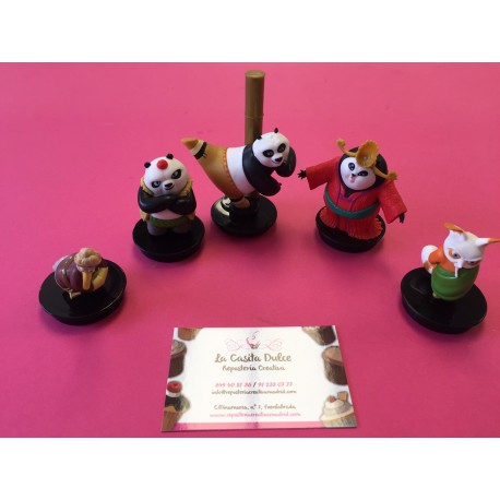 5 FIGURAS KUNG FU PANDA 3