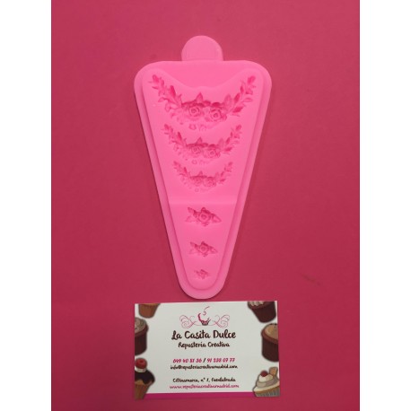 6 CENEFAS FLORECITAS