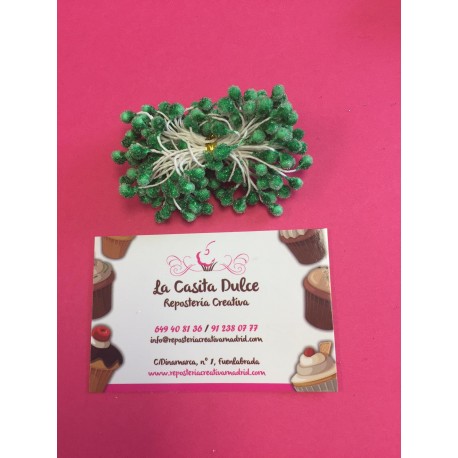 PISTILOS CRISTALIZADOS VERDE OSCURO