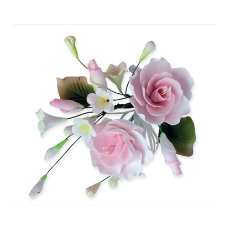 BOUQUET ROSAS ROSA AZUCAR