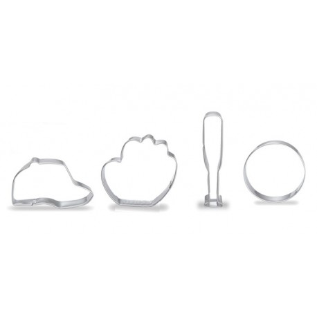 SET 4 CORTADORES BASEBALL