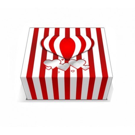 CAJA PARA DULCES CORAZONES 20 CM