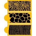 SET 3 STENCIL ANIMAL PRINT