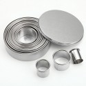 SET 12 CORTADORES REDONDOS METAL