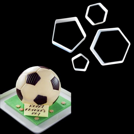 SET 4 CORTADORES PARA BALON DE FUTBOL