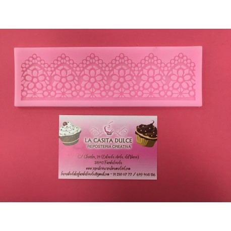 ENCAJE CENEFA FLORES GOTIC