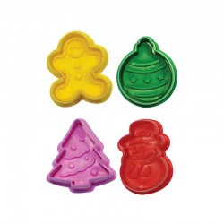 SET 4 CORTADORES EXPULSOR NAVIDAD