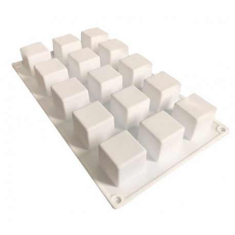 MOLDE SILICONA PROFESIONAL 15 CUBOS 