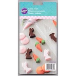 MOLDE PVC 24 MINI CONEJOS Y MINI ZANAHORIAS W