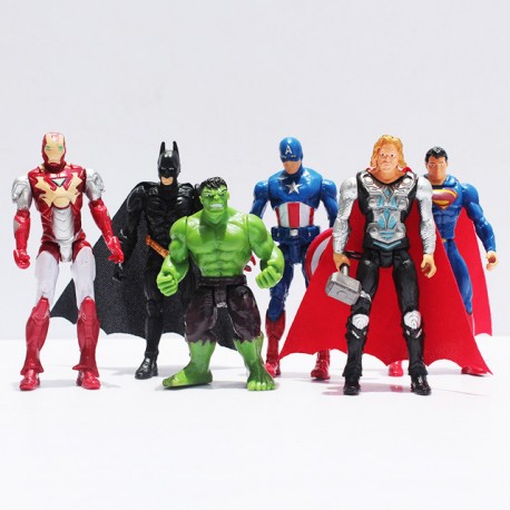 6 FIGURAS SUPERHEROES