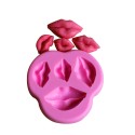 MOLDE SILICONA 4 LABIOS BESO