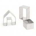 SET 3 CORTADORES CASITA 3D MINI