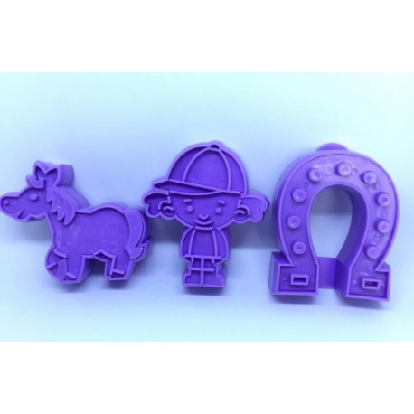 SET 3 CORTADORES HIPICA