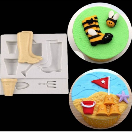 MOLDE BOTAS AGUA Y JARDIN