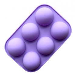 6 SEMI ESFERAS SILICONA 5 CM